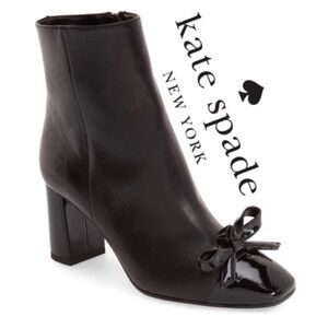 Kate Spade Black Leather Ankle Boots size 9.5